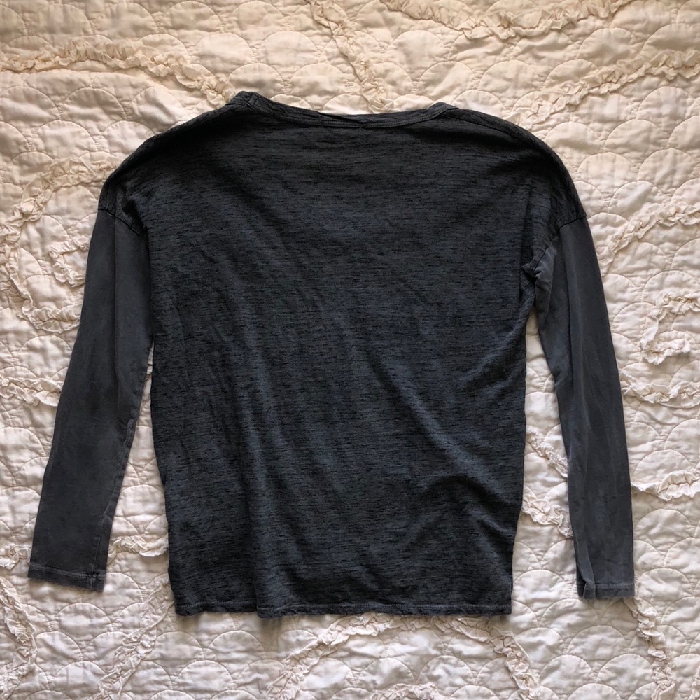 James Perse Colorblock Boxy Tee - Picture 5 of 6